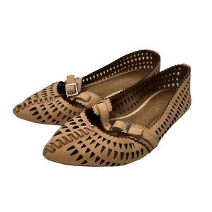 Jeffrey Campbell Leather Laser Cut Flats Size 7.5